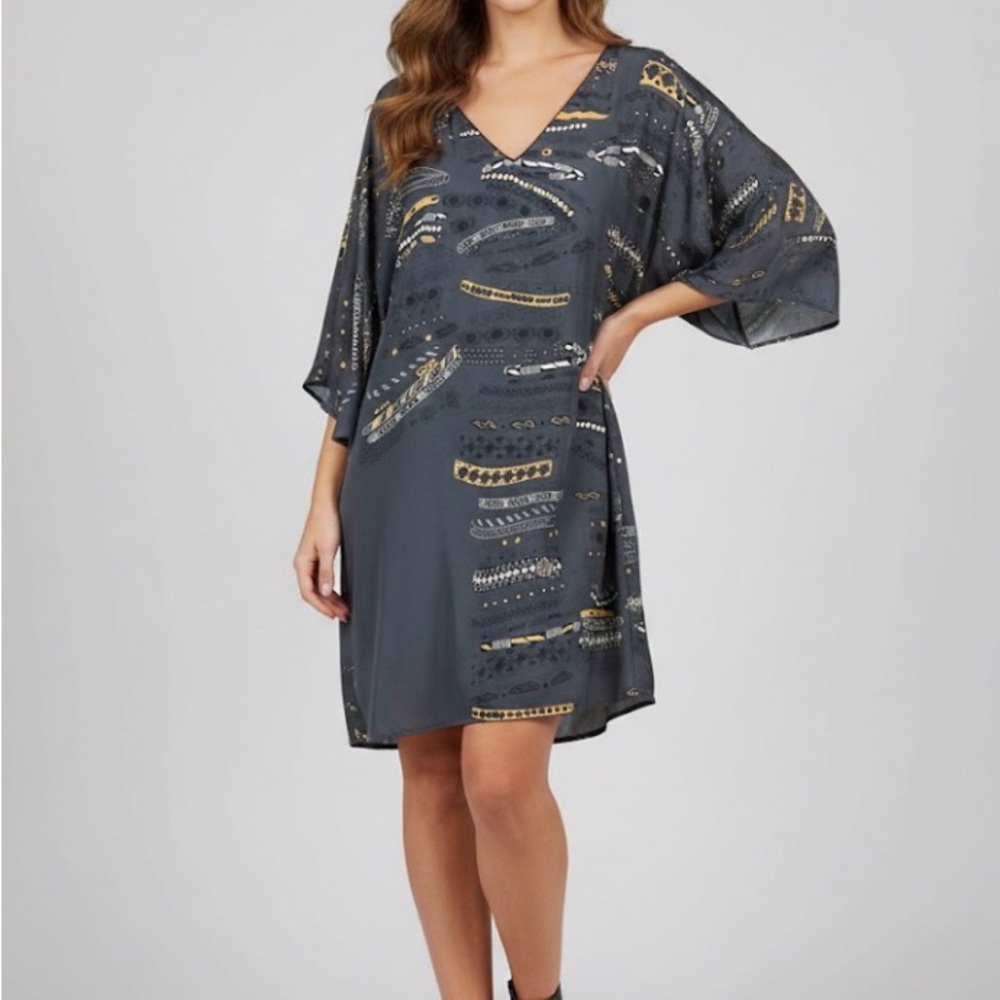 Cory V Neck Geometric Dress